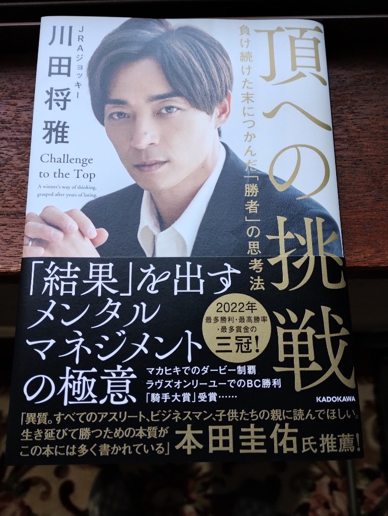 頂への挑戦 負け続けた末につかんだ「勝者」の思考法/川田将雅