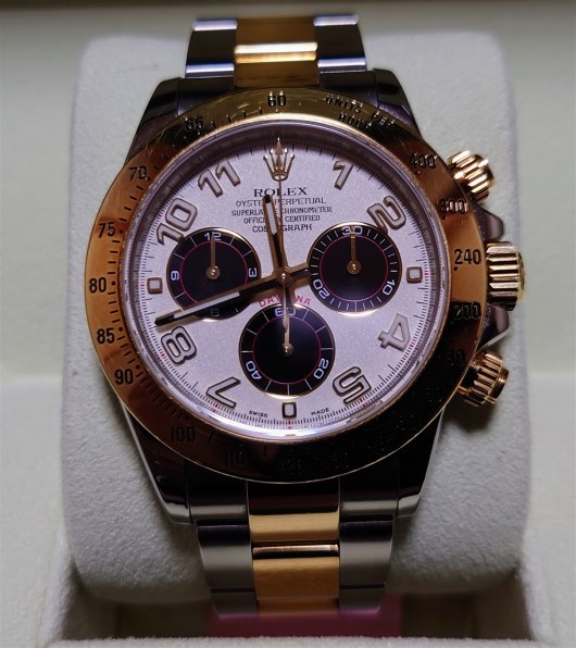 ロレックス デイトナ 116523 アラビア(ホワイトxブラック) 価格比較