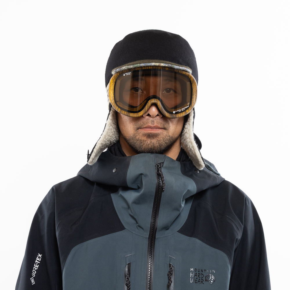 スノーボードゴーグル | SUPER LIGHT FRAME Matte 山吹 Wood – REVOLT