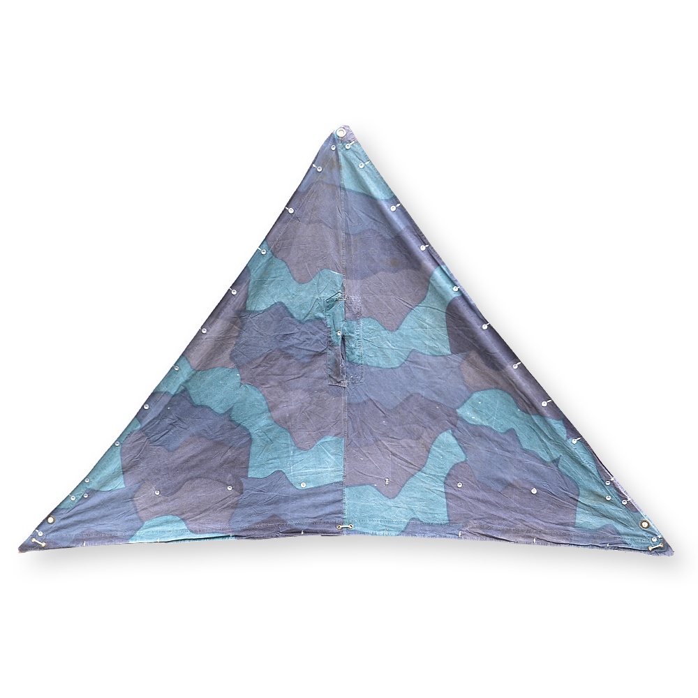 スウェーデン軍放出品 テントシート 軍幕 トライアングル 迷彩