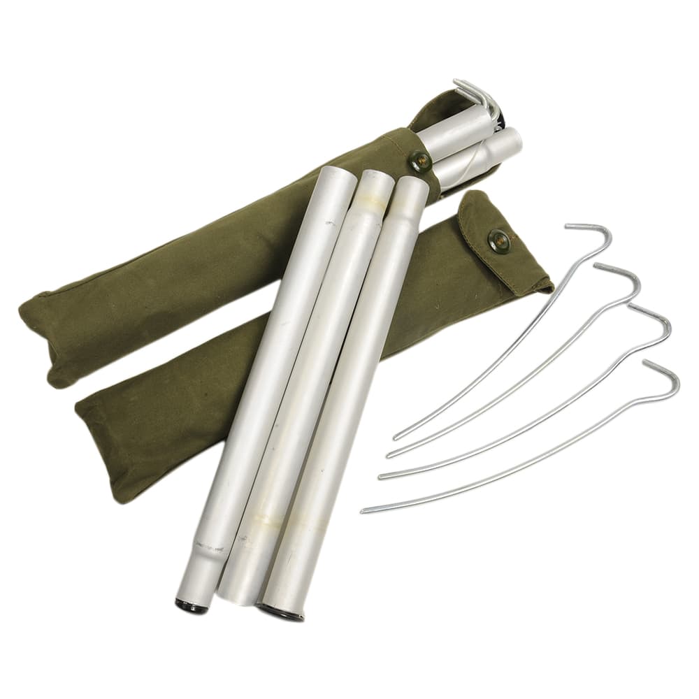 ポーランド軍放出品 テントシート 2枚セット ペグ・ポール付き 軍幕