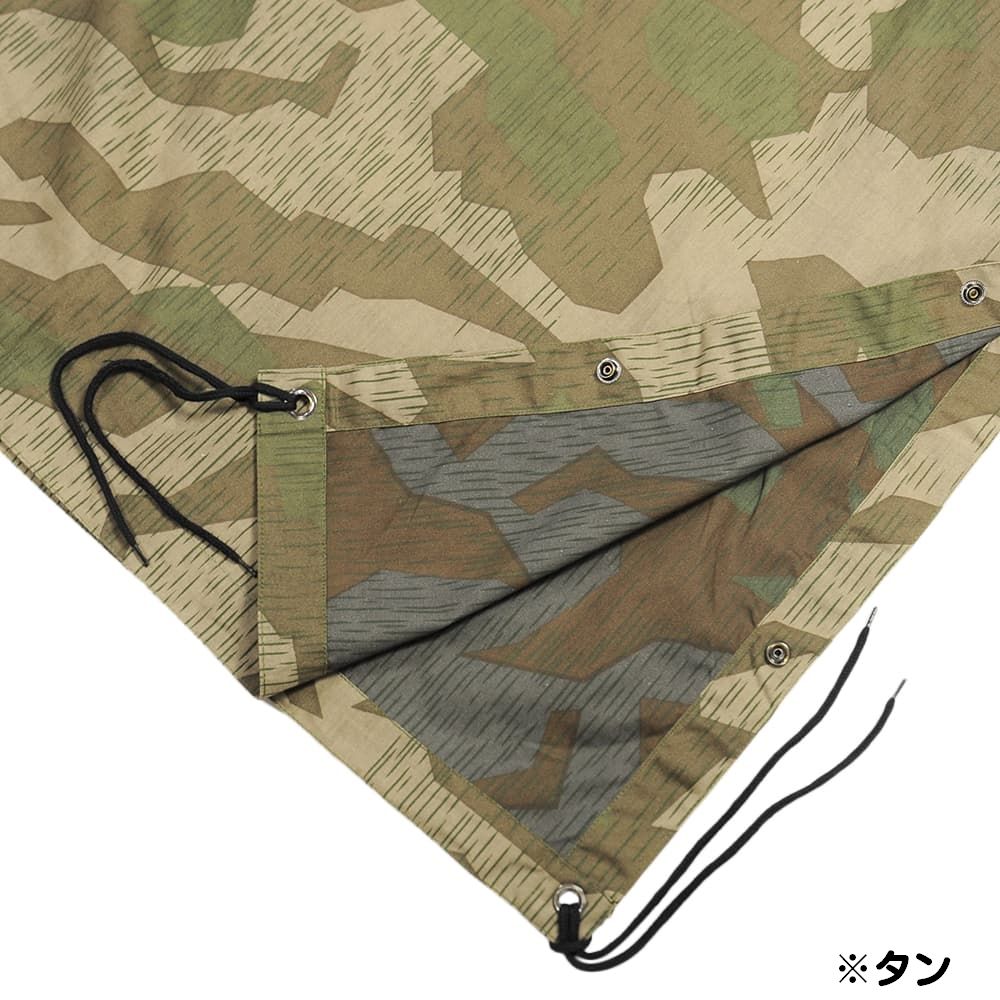 ドイツ軍放出品 ポンチョ 軍幕 Splittermuster スプリンター迷彩柄