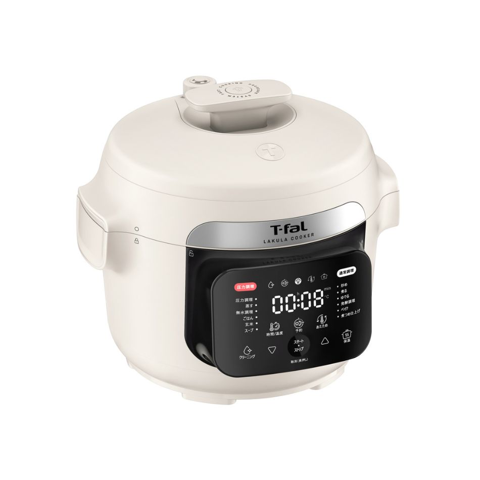 楽天市場】T-FAL 電気圧力鍋 ラクラ・クッカー コンパクト ホワイト 3L