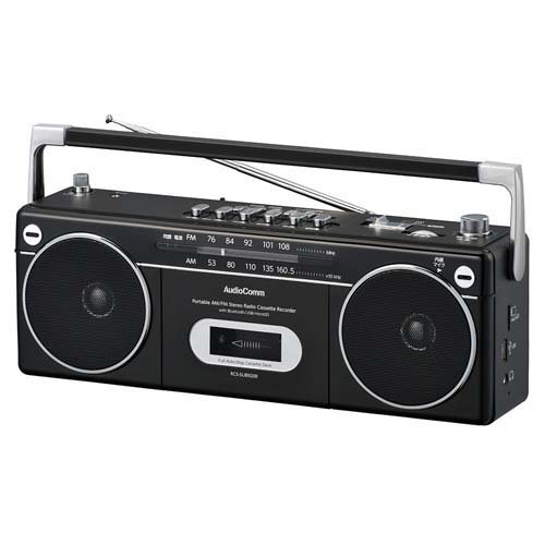 楽天市場】オーム電機 AudioComm ステレオダブルカセットレコーダー