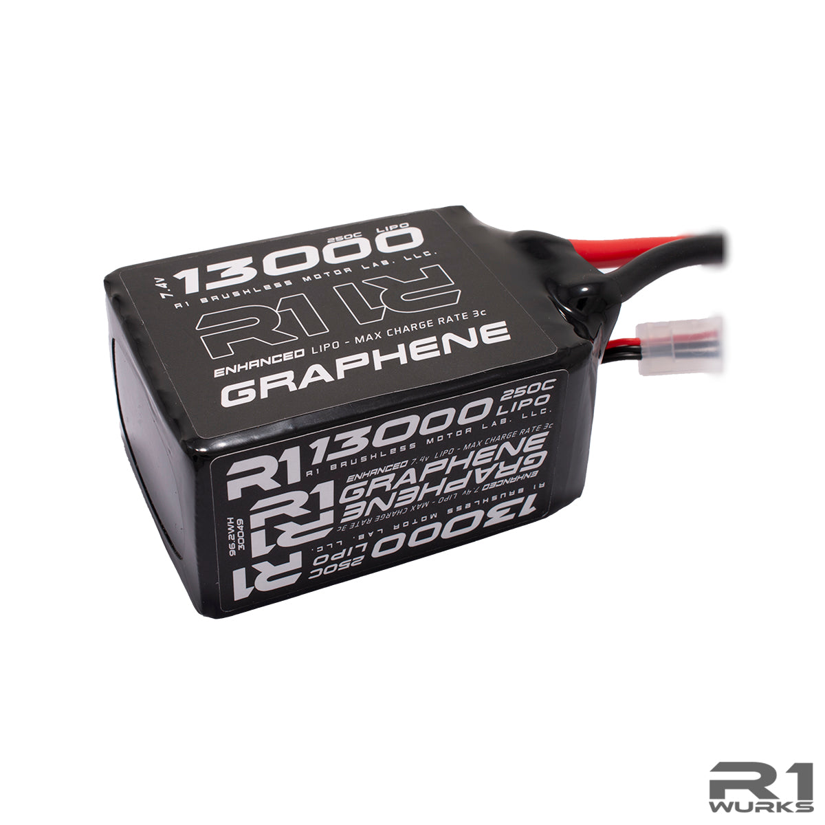 R1WURKS 13000mah Enhanced 7.4v 250c Graphene Lipo – R1 Brushless