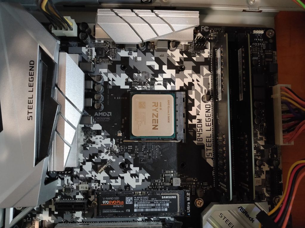 メインPCのCPUをRyzen5 5600Xに変更 – パソコン教室「ら・く・か」