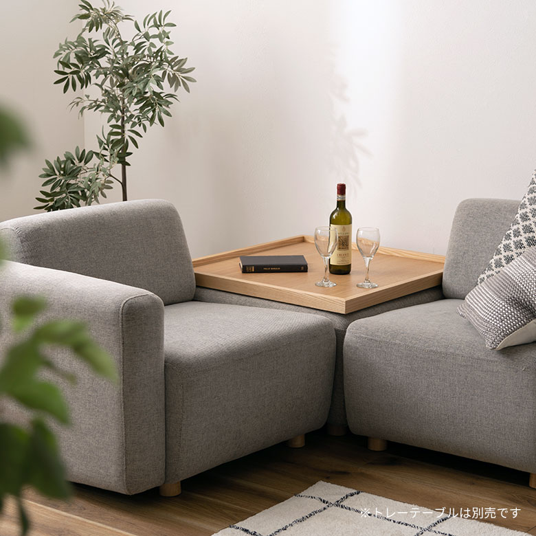 スツール オットマン 四角 グレー ネイビー 脚付き 幅80cm 奥行80cm 高