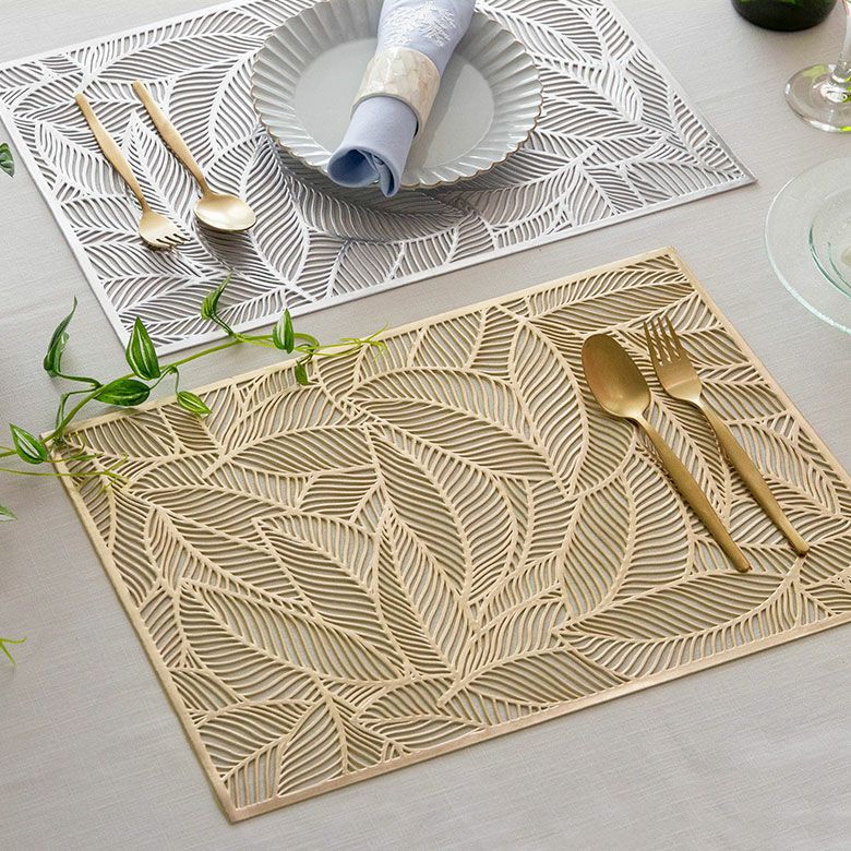 メール便対応】ランチョンマット プレースマット リーフ 葉っぱ柄