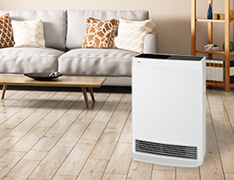 シンプルで使いやすく優れた操作性のガスファンヒーター。 － リンナイ