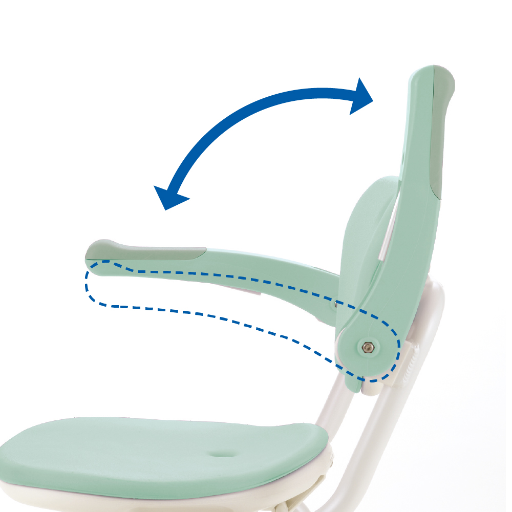 やわらかシャワーチェア クレオ折りたたみ(防カビプラス) 肘掛付460