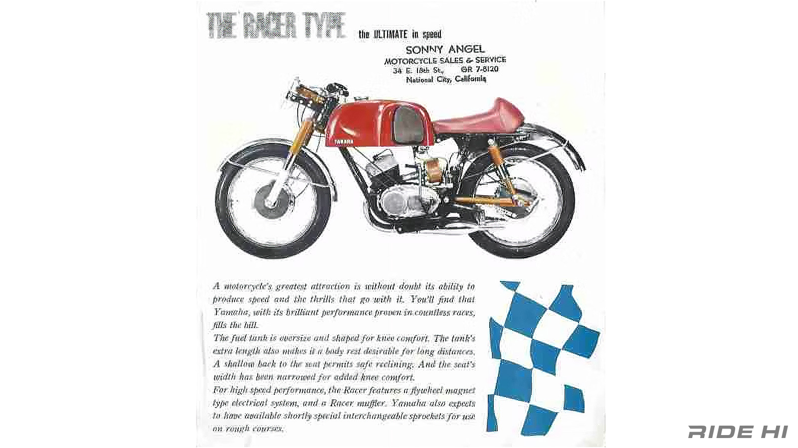 1957年のヤマハYD-1は世界の潮流と肩を並べるオリジナルの秀逸デザイン