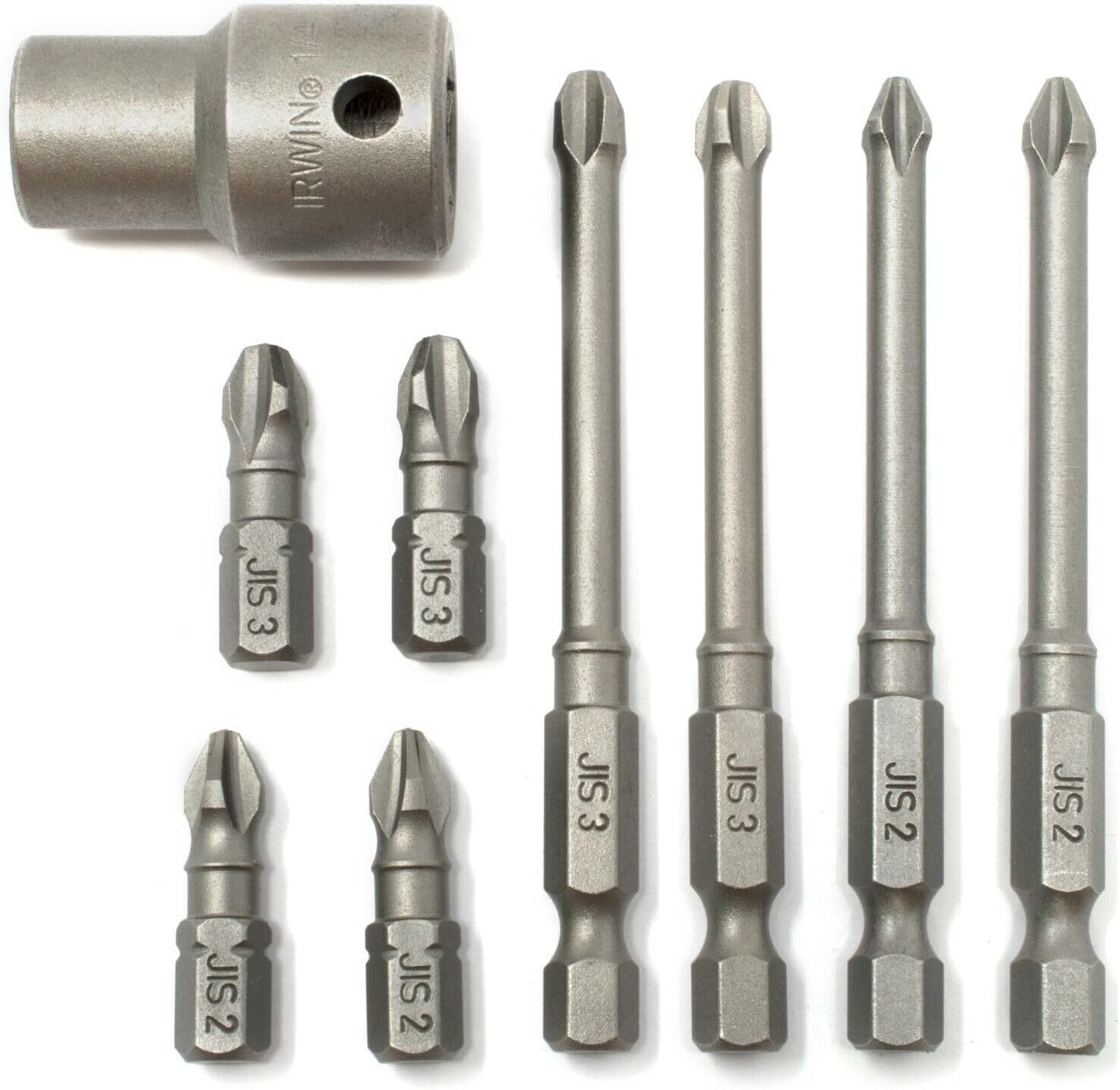 JIS (Japanese Industrial Standard) (8) Screwdriver Impact Bits + 3