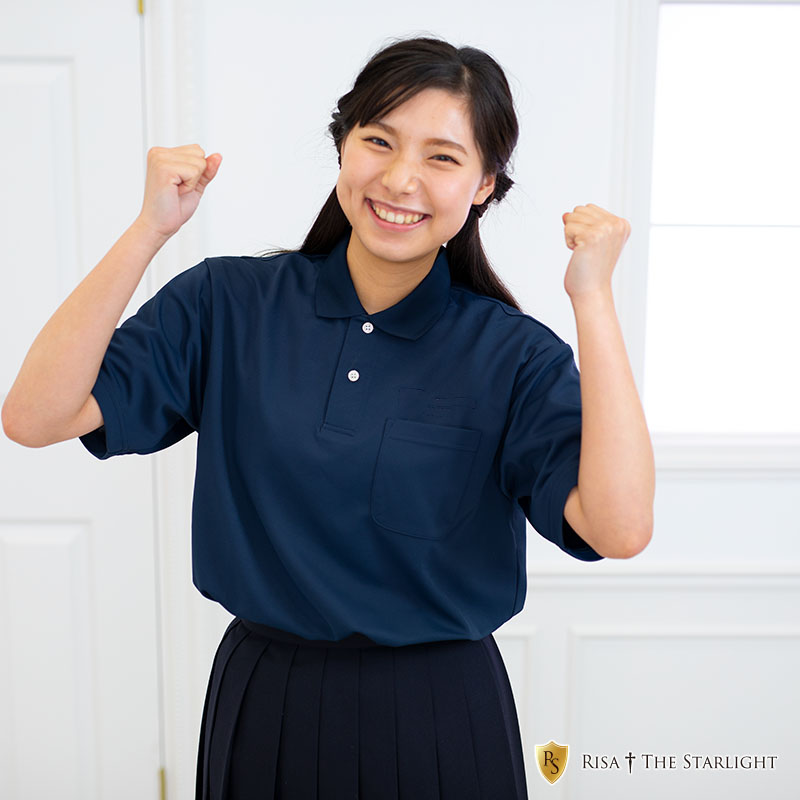 ポロシャツ白・紺 | 制服通販リサアンドザスターライト