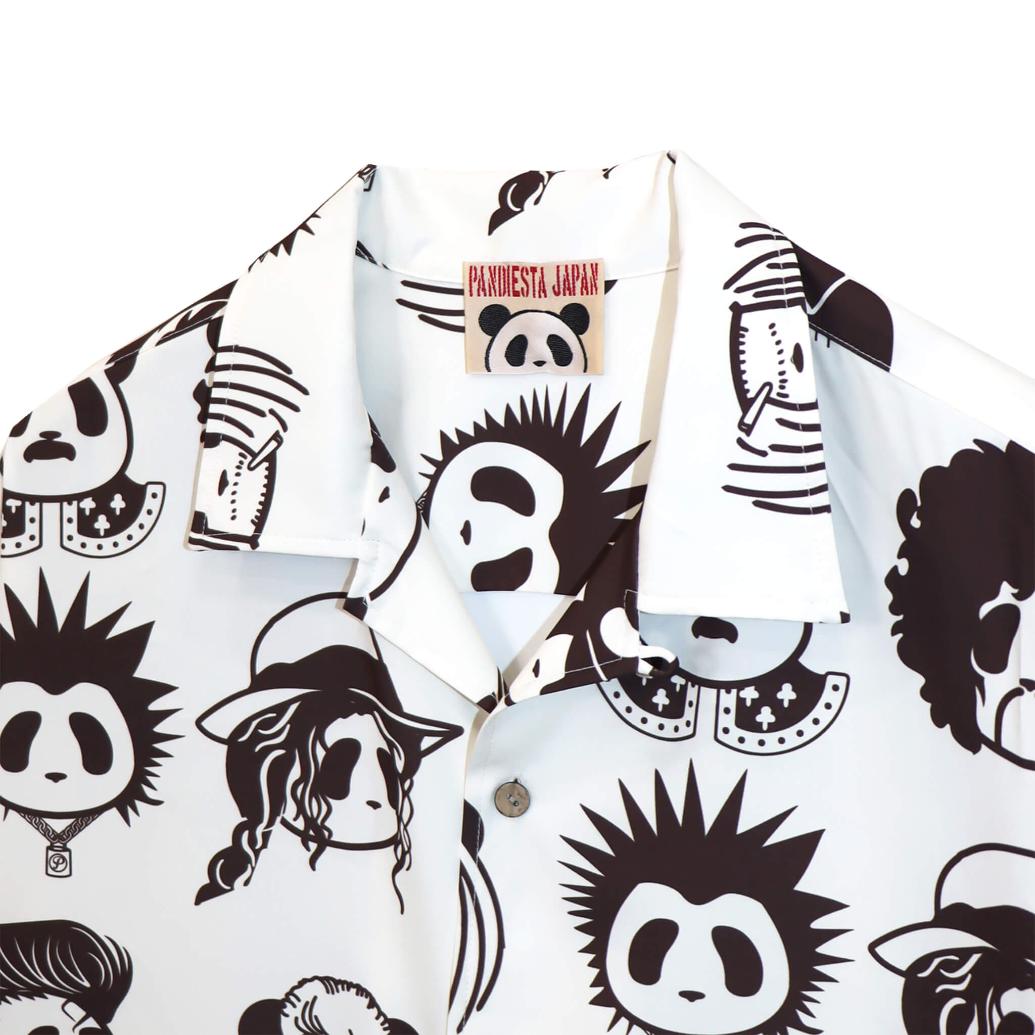 PANDIESTA ROCK STAR PANDA 総柄 オープンシャツ(595320 MENS