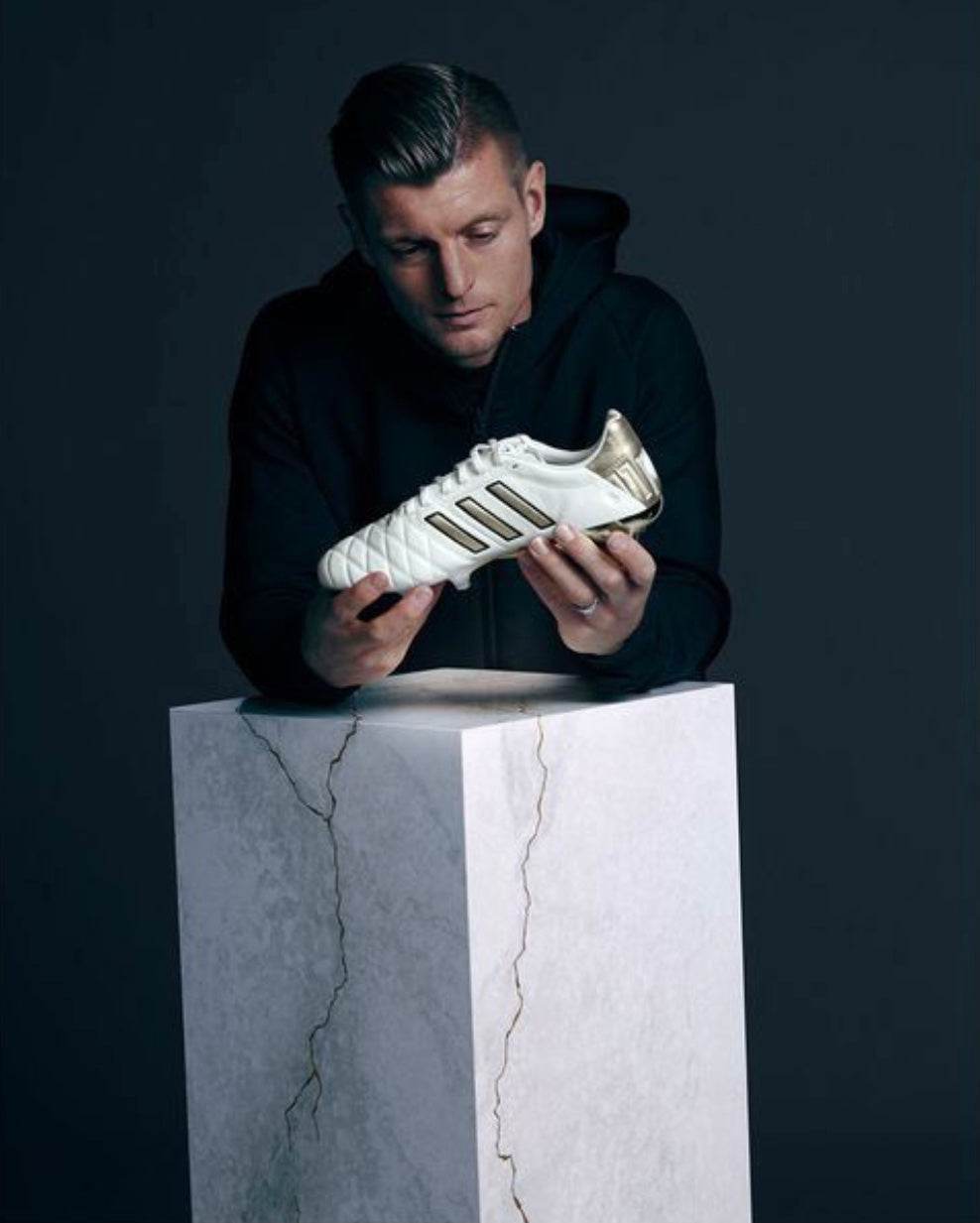 Adidas 11Pro Toni Kroos FG Cleats | White & Gold Adidas Shoes