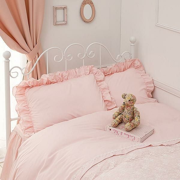 今ならポイント10倍 ♪～3/16 AM10:00まで】レースレイヤード枕カバー