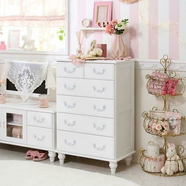 今ならポイント10倍 ♪～3/16 AM10:00まで】【直送】チェスト小/Blanc