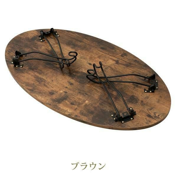 直送】猫脚折りたたみテーブル(幅90cm・ラウンド)｜かわいいお姫様