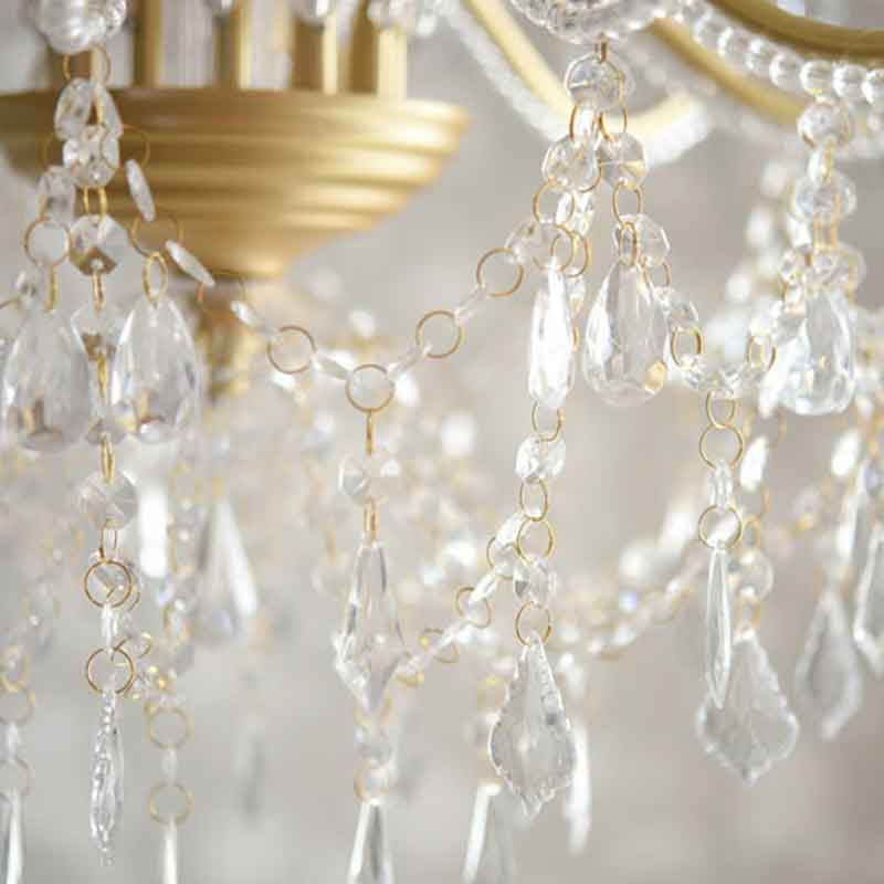 シャンデリア LED 12灯 ゴールド 引掛シーリング取付 アンティーク