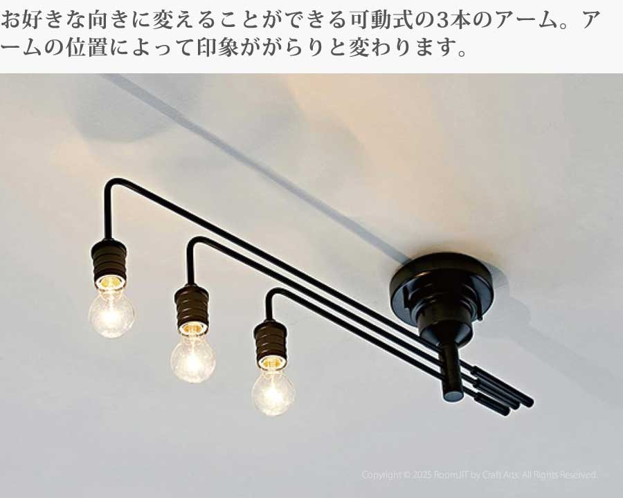 NAROST ナロスト 3灯シーリングライト（電球なし) 【公式通販】