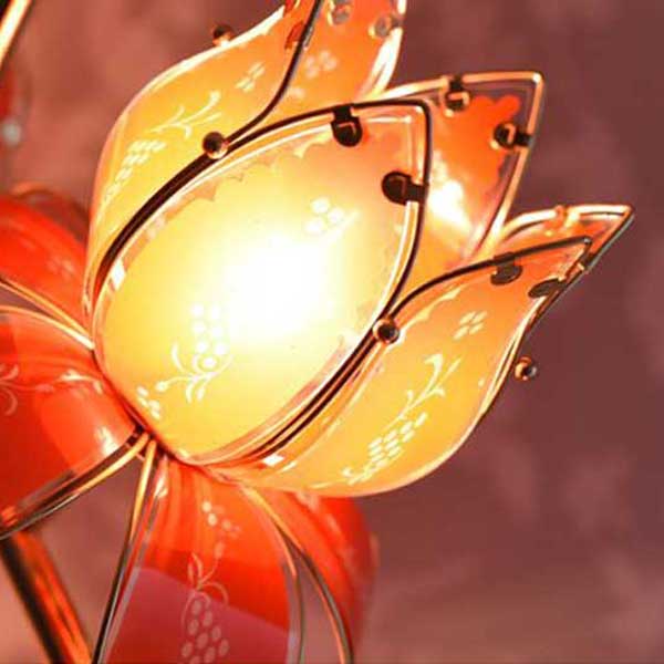 ロータス フラワーランプ GD フロアライト スタンドライト 照明