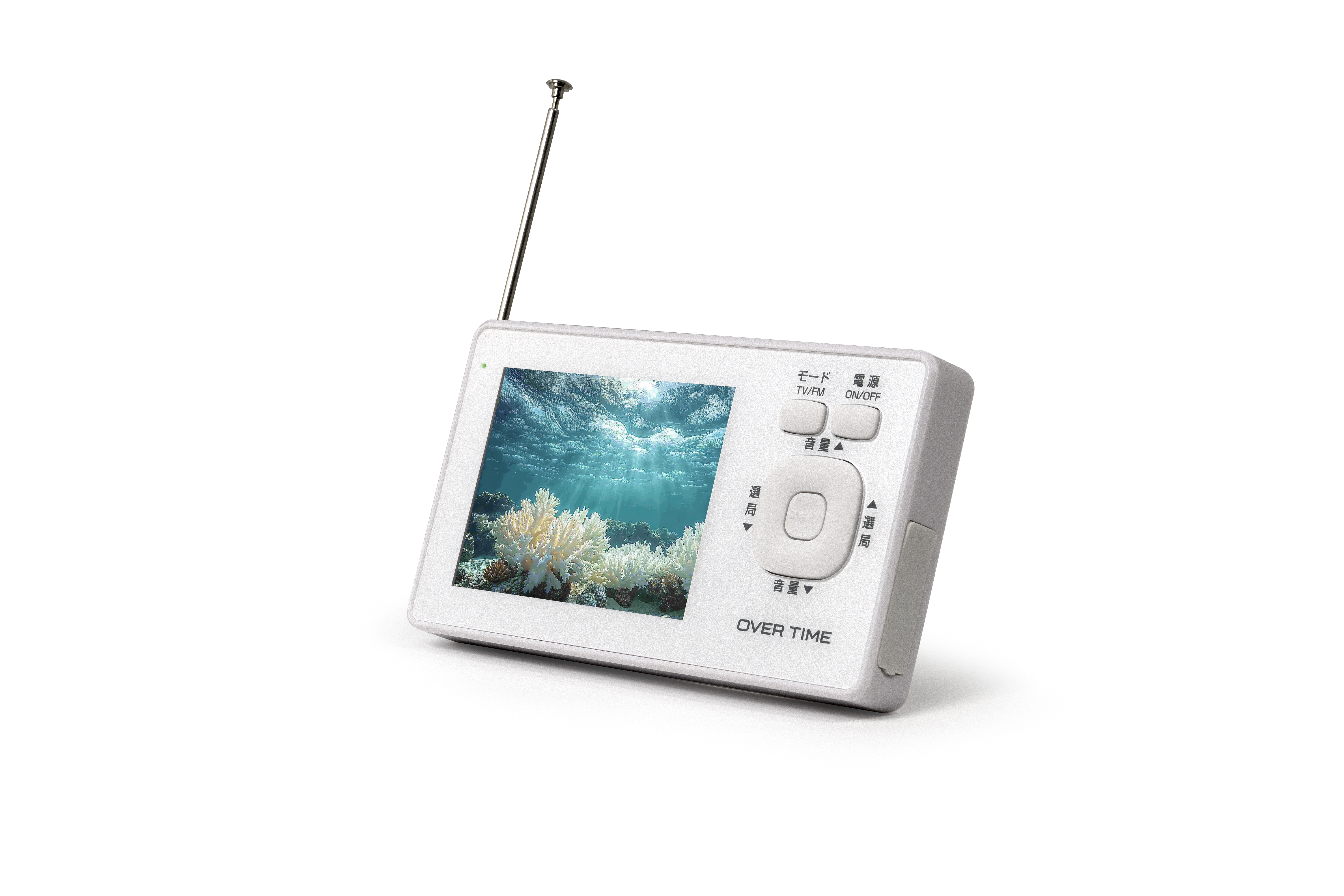 OVER TIME 防水3.2インチワンセグTVラジオ - ROOMMATE