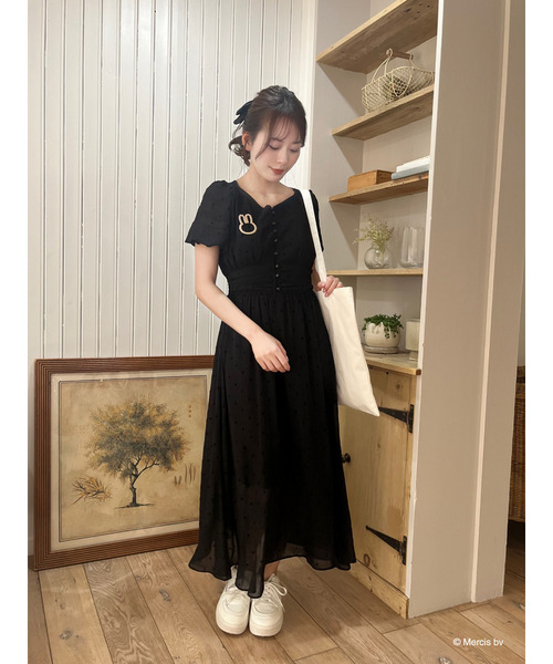 miffy 総柄フレアワンピース｜MIIA ミーア 商品詳細｜ファッション通販