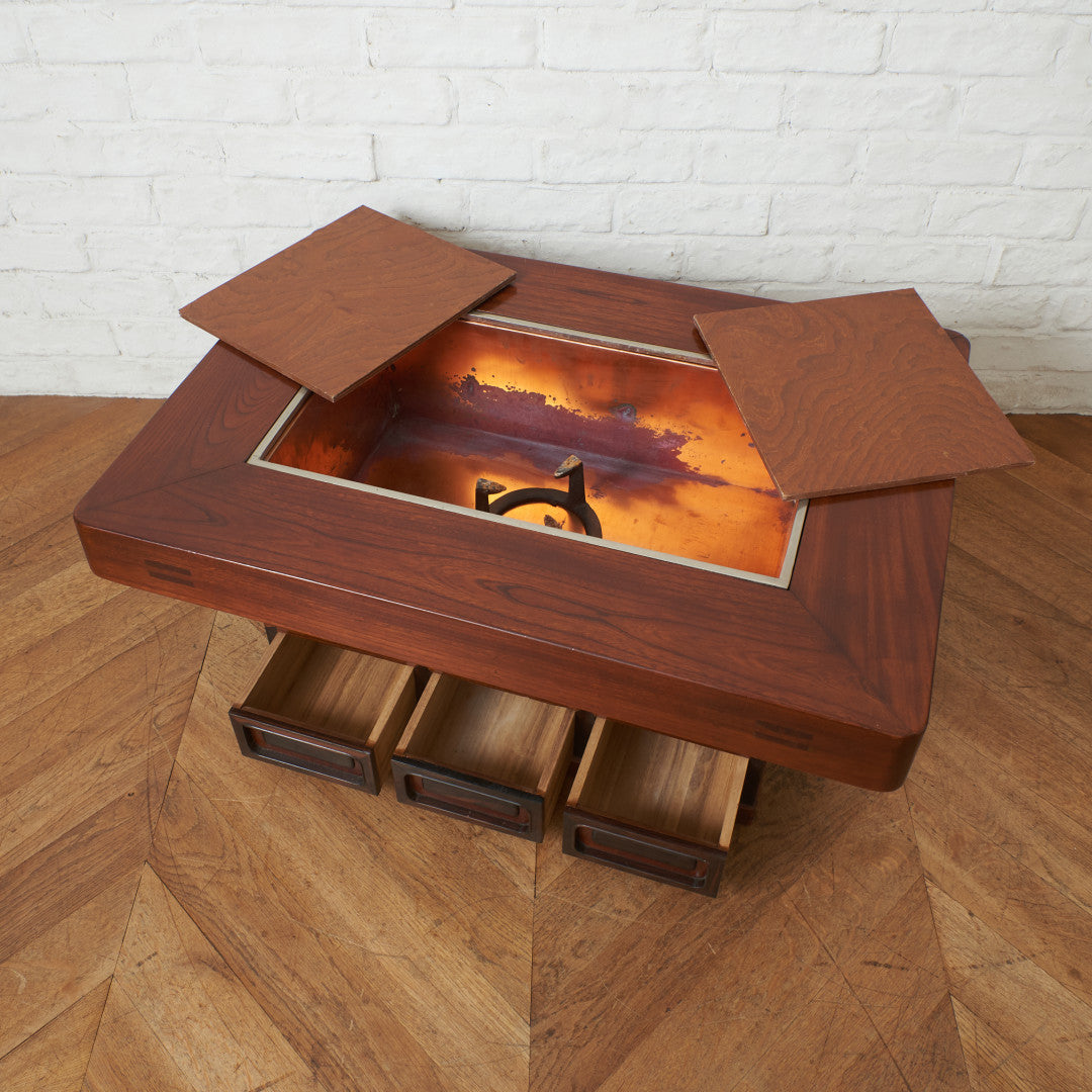 欅材 関西火鉢テーブル｜rocca rocca