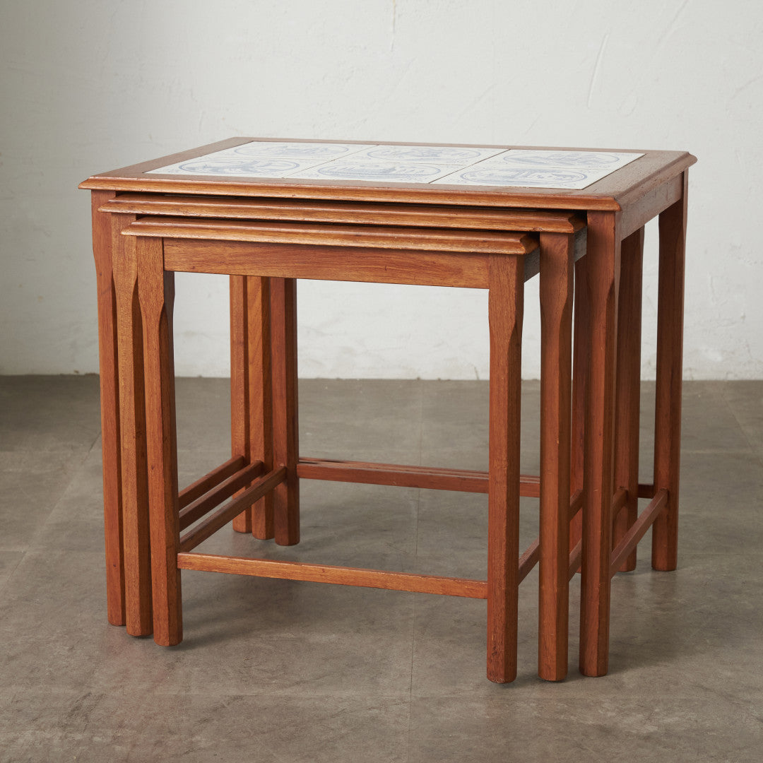 デンマーク TOFTEN タイルトップ ネストテーブル｜rocca rocca