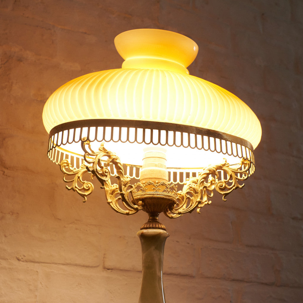 イタリア製クラシック オニキス テーブルランプ｜rocca rocca