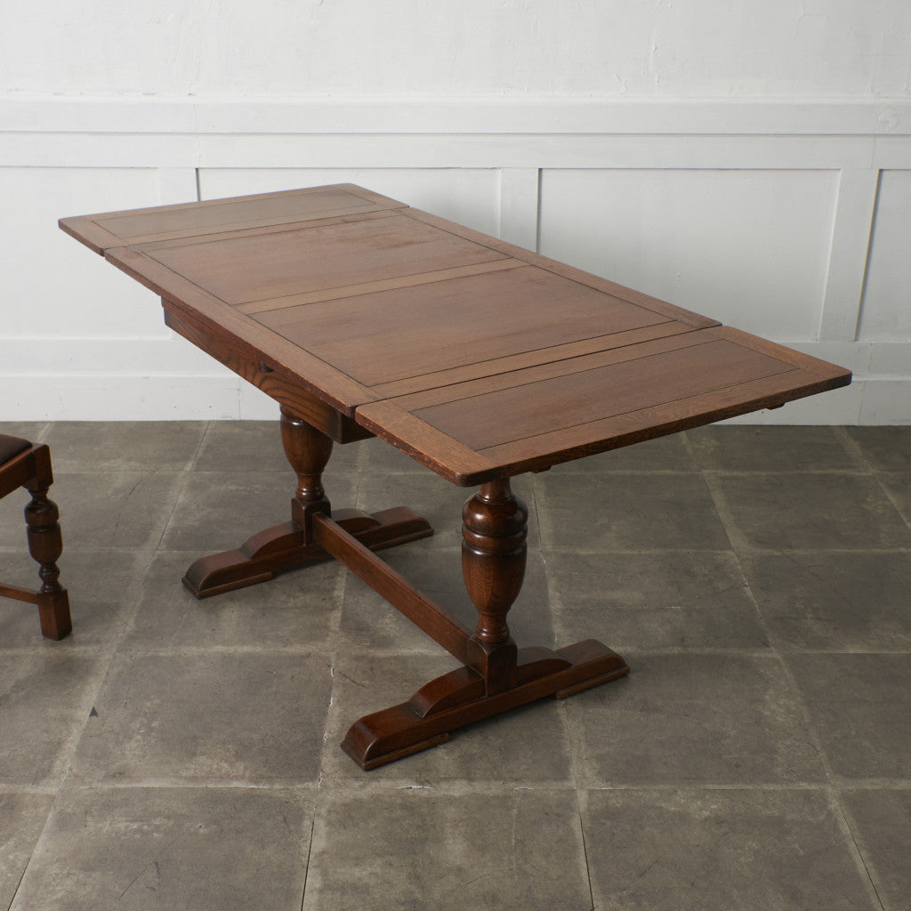 英国アンティーク ドローリーフ ダイニングテーブル｜ロイズ