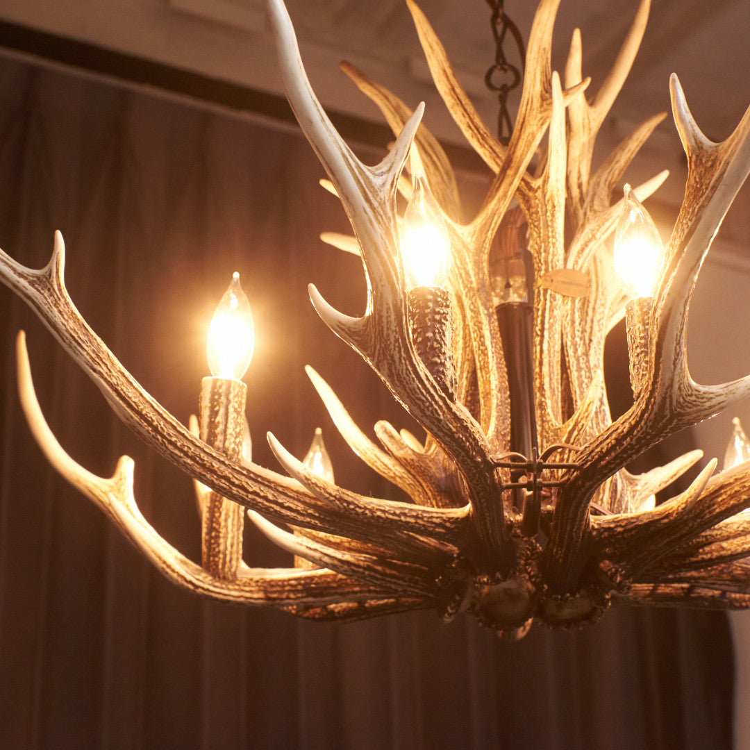 鹿角シャンデリア 9灯式｜ディアホーンスミス DEER HORN SMITH'S