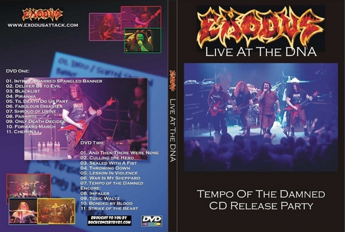 Exodus 2004-03-11 DNA Lounge, San Francisco, CA 2 DVD – Rock
