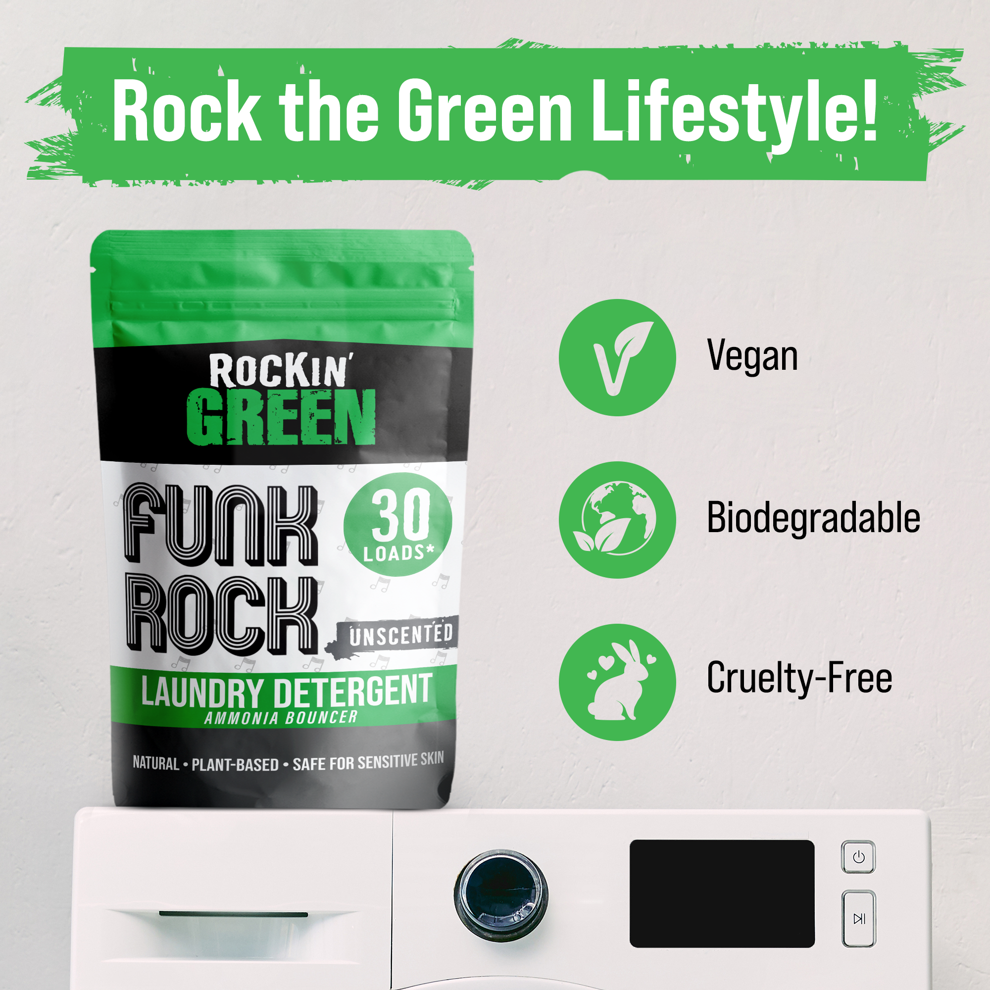 Funk Rock Ammonia Bouncer - Rockin Green