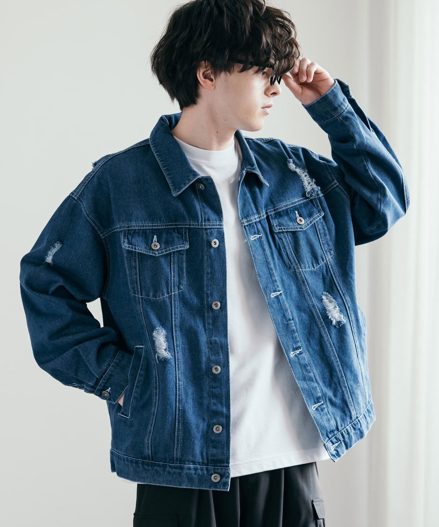 オーバーサイズダメージ加工デニムジャケット/Gジャン – Rocky Monroe