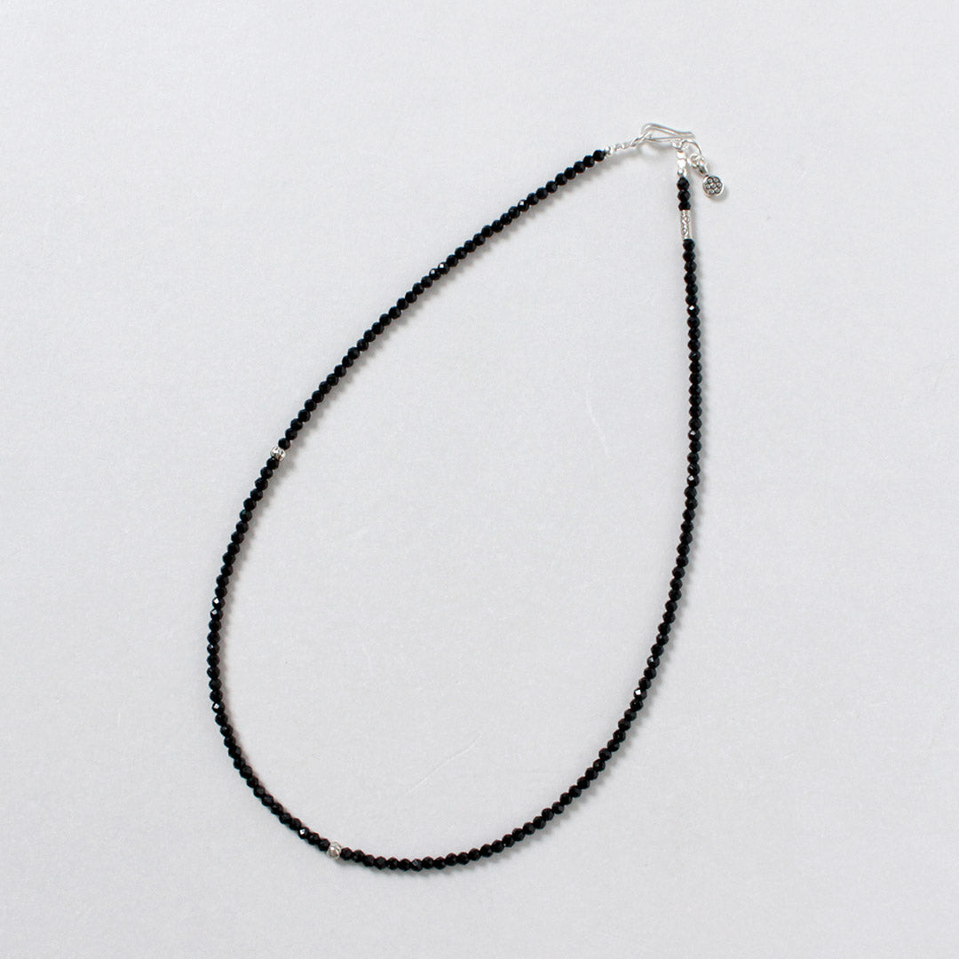 phaduA（パ・ドゥア） オニキス 3mm カットビーズ ネックレス