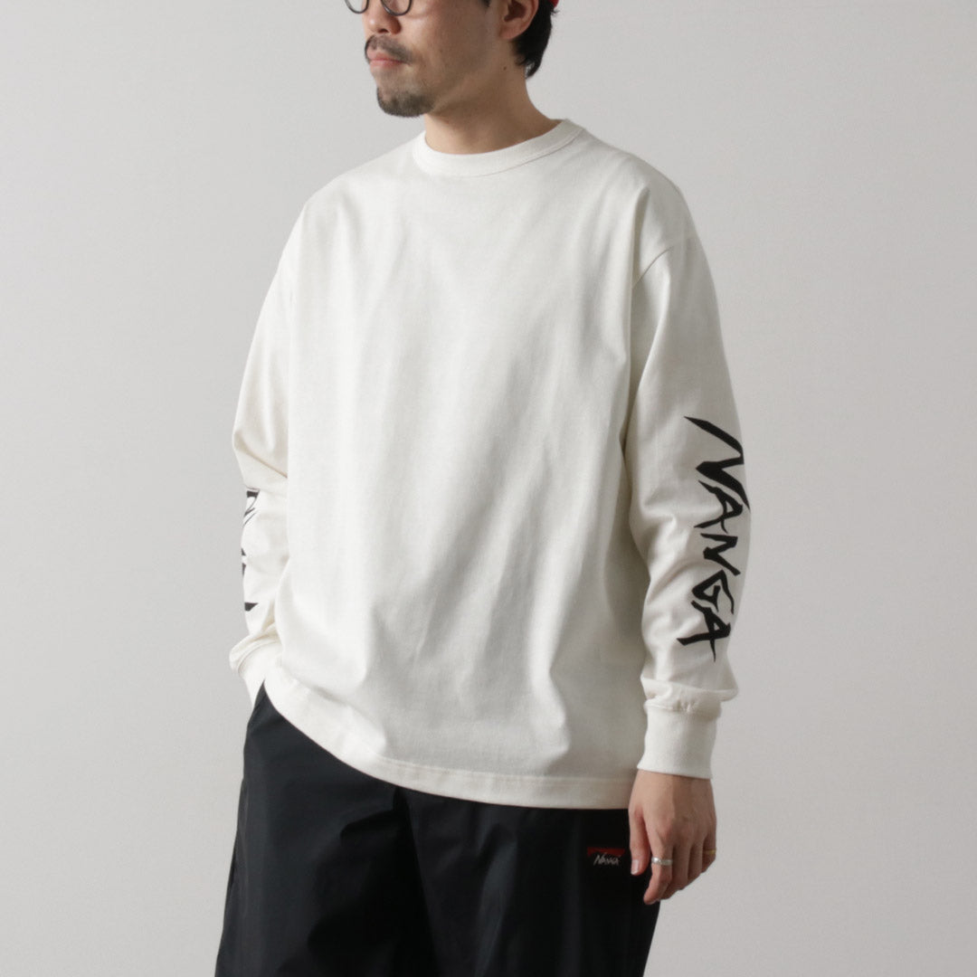 NANGA（ナンガ） エコハイブリッド スリーブロゴ ロングスリーブT