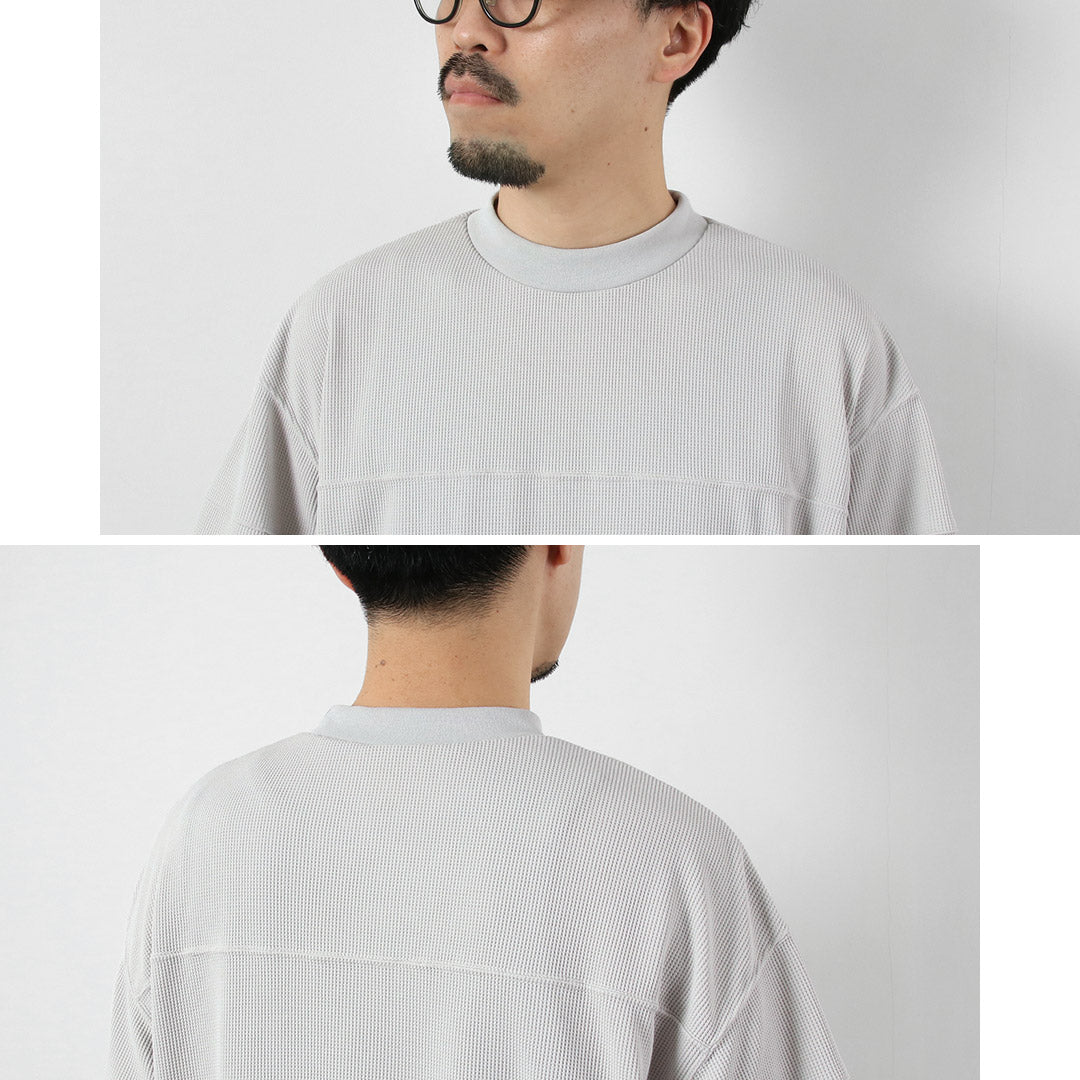 RAG（ラグ） クイックドライ ワッフル フットボールTシャツ 日本製