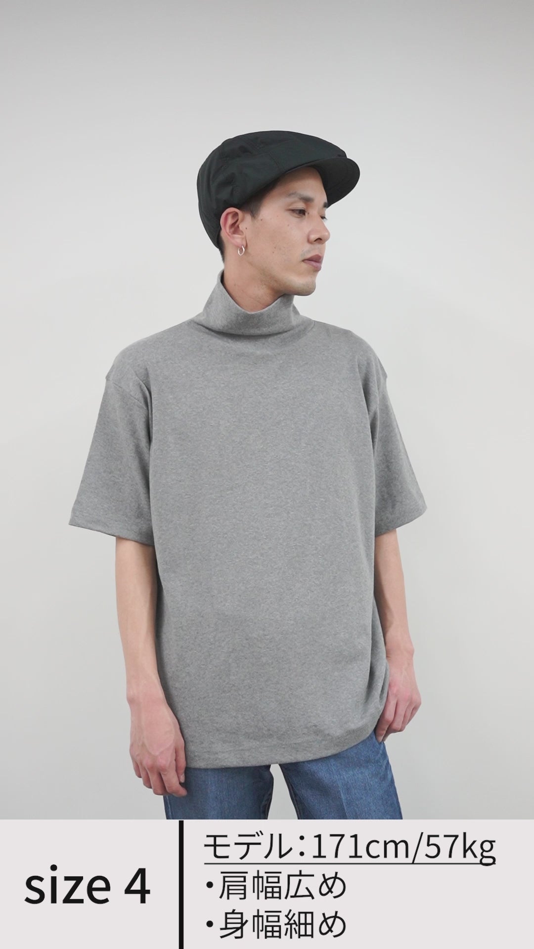 GICIPI（ジチピ） スクァーロ タートルネック リラックスフィット T