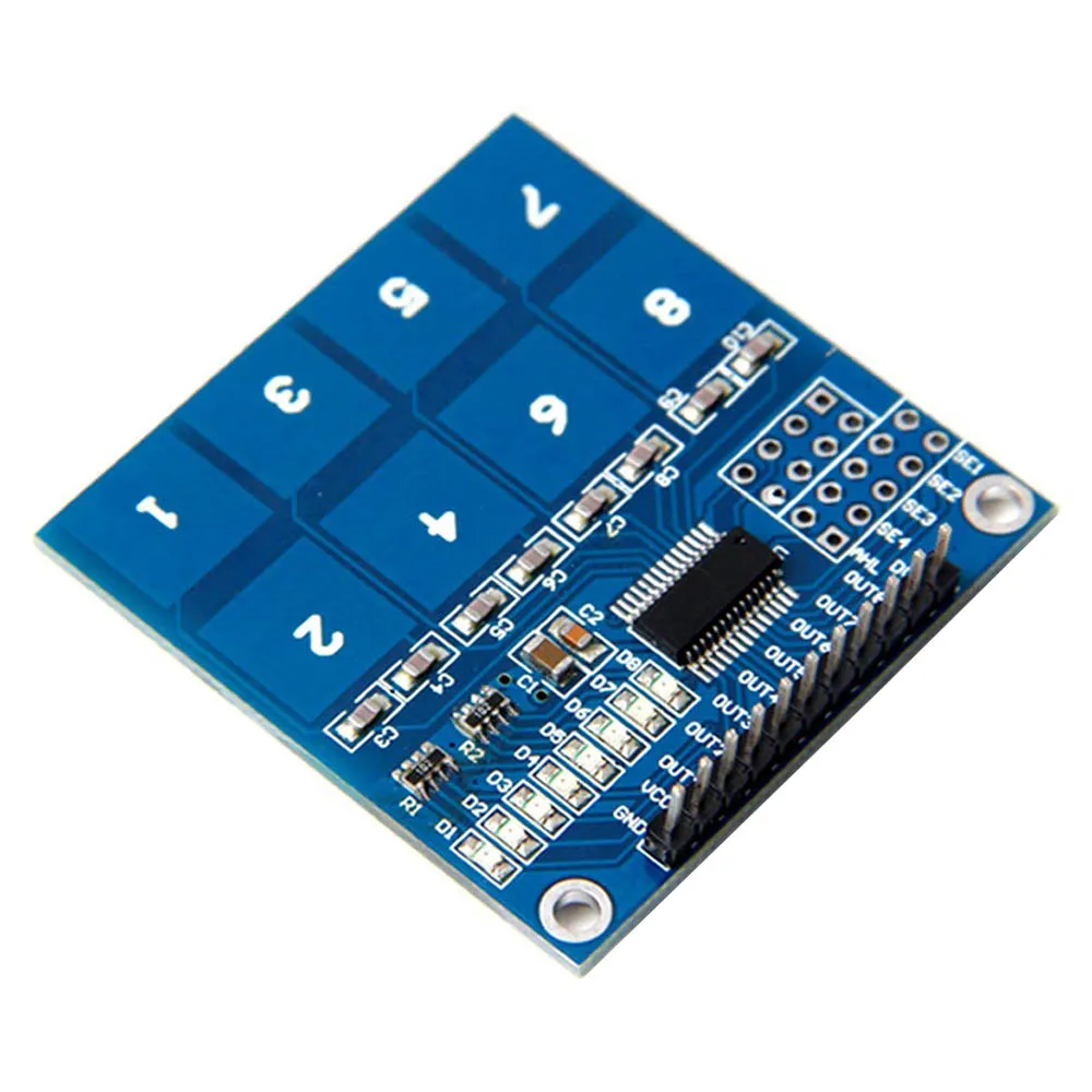 TTP226 8-Channel Capacitive Touch Sensor Module - RoboComp.in