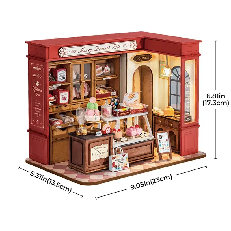 Robotime 3D Puzzles Honey Dessert Talk DIY Miniature House