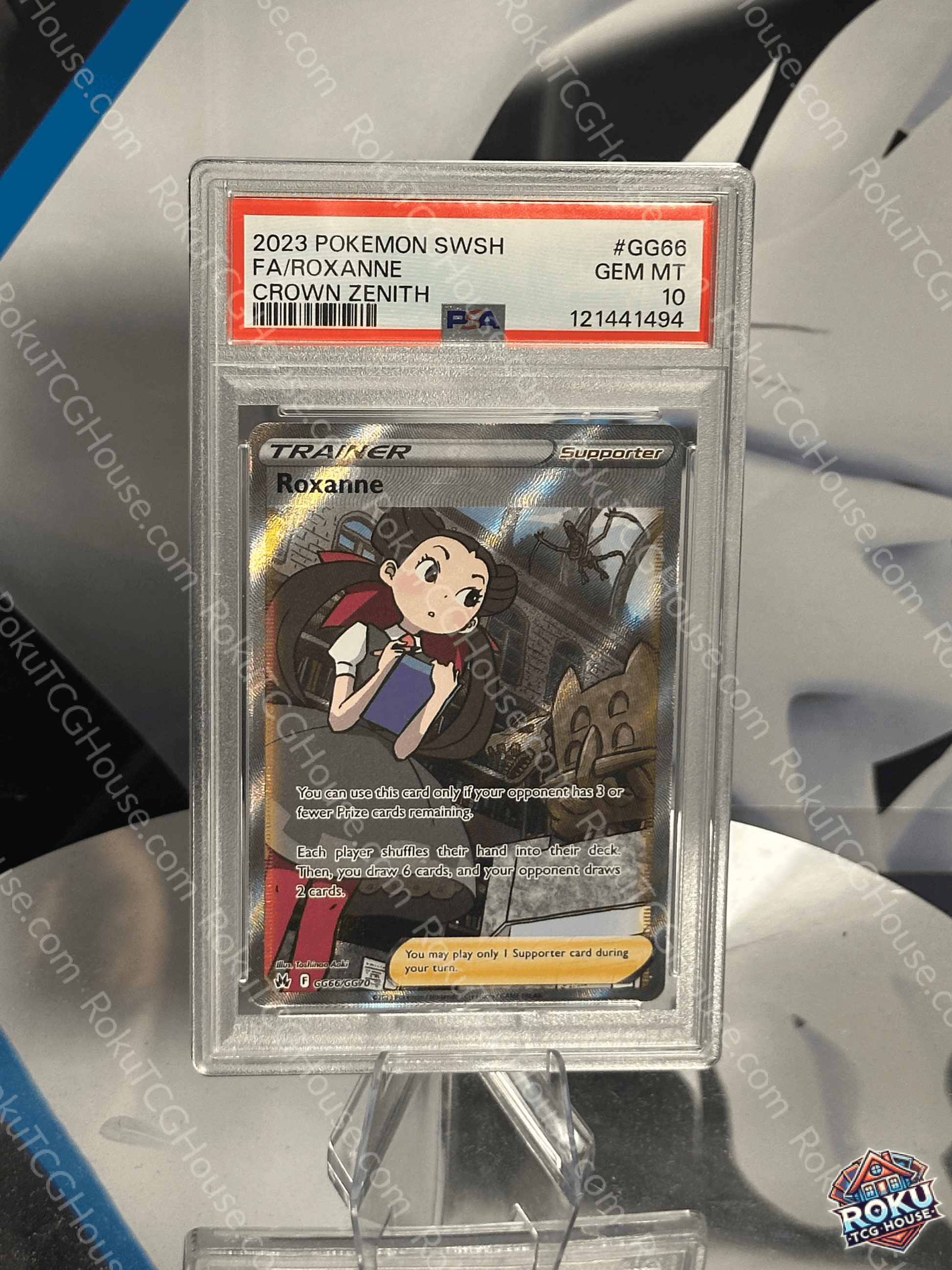 Roxanne - Crown Zenith - Pokemon Card (PSA 10) – RokuTCGHouse
