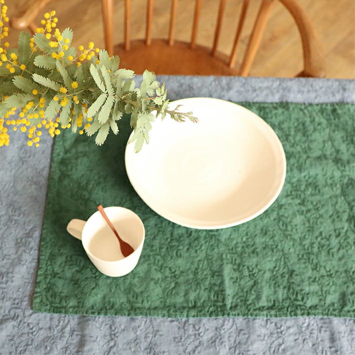 森の8カテン]リネン刺繍ランチョンマット | 森の8カテン rolca_shop