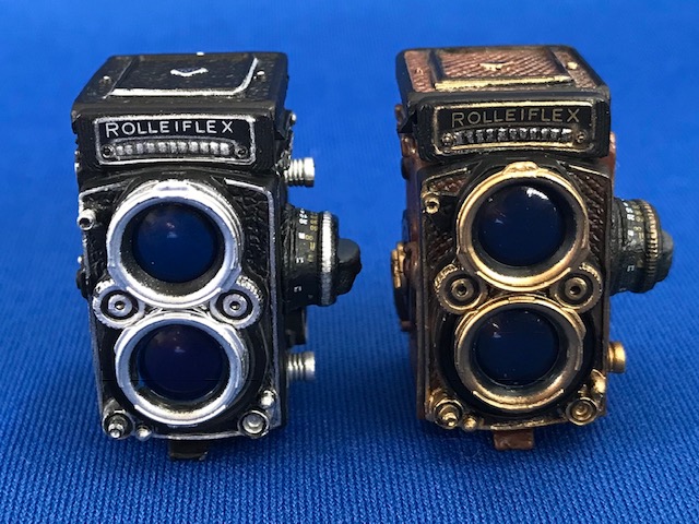 グリコのフィギュア】ローライフレックス2.8F！レアカラーゴールド