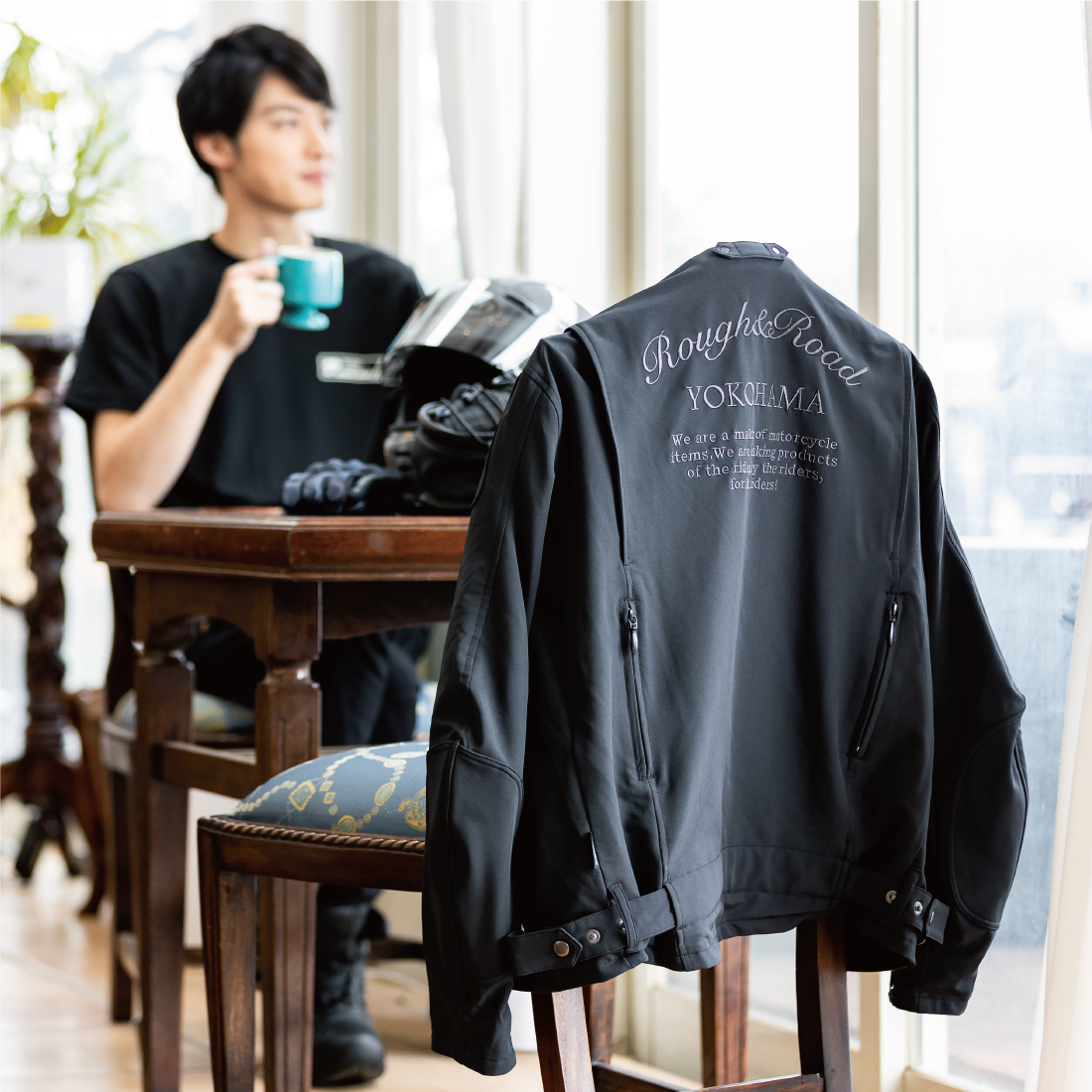 RR7253 エアスルーソフトシェルストレッチライディングZIPジャケットEM