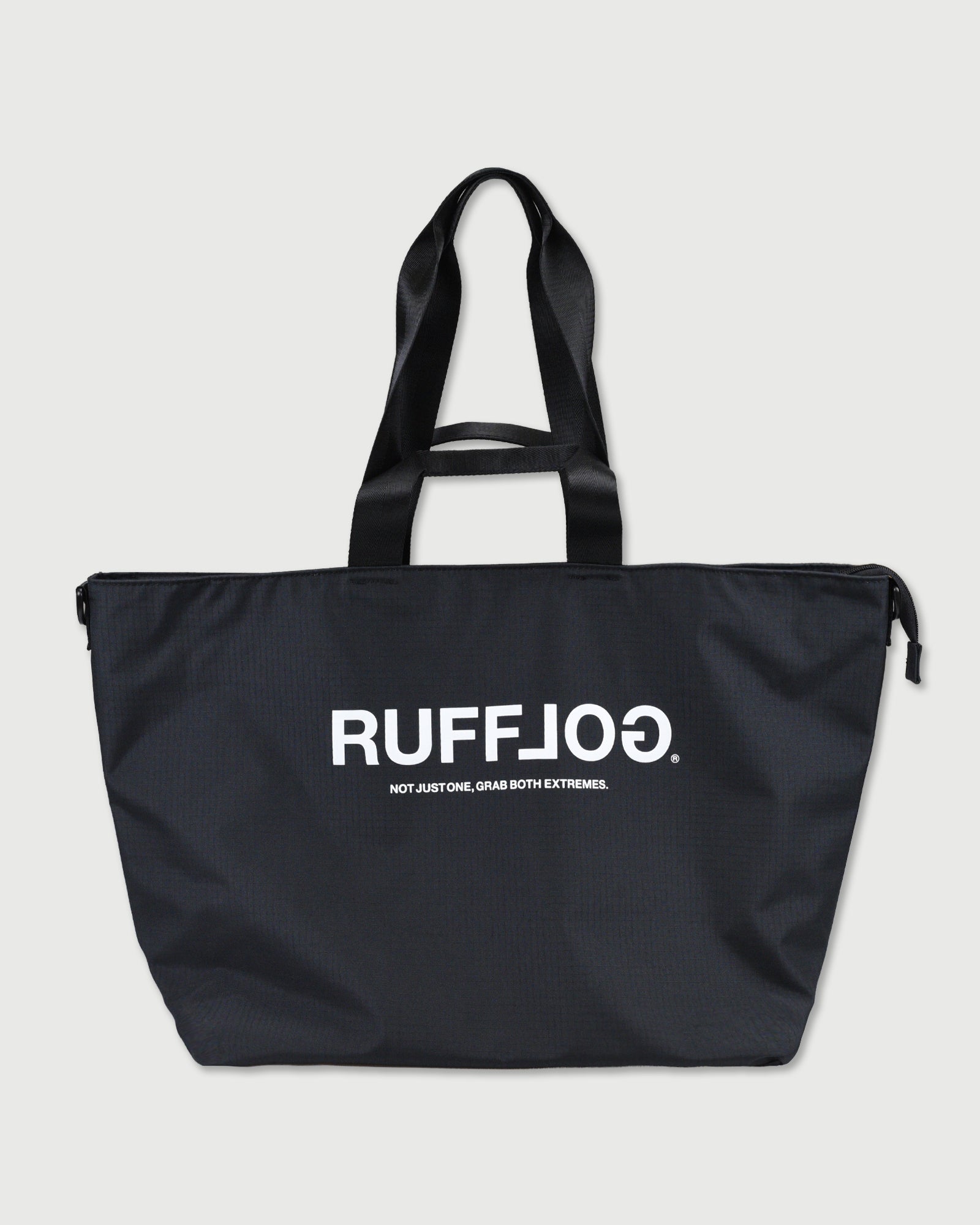 RUFFLOG ZIPPER TOTE BAG