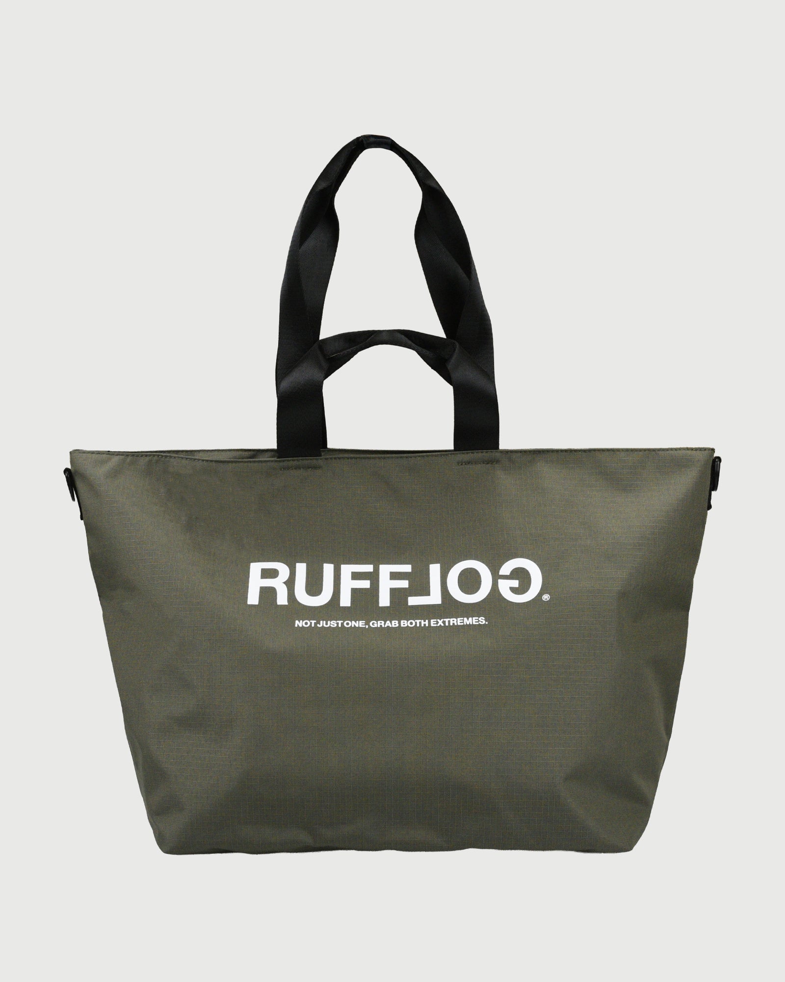 RUFFLOG ZIPPER TOTE BAG