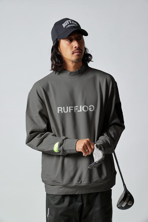 MOCK NECK SWEAT GRAY – RUFFLOG