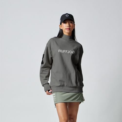 MOCK NECK SWEAT GRAY – RUFFLOG