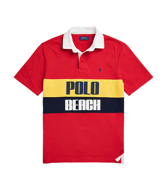 Polo Ralph Lauren Men's Classic Fit Polo Beach Rugby Shirt Red
